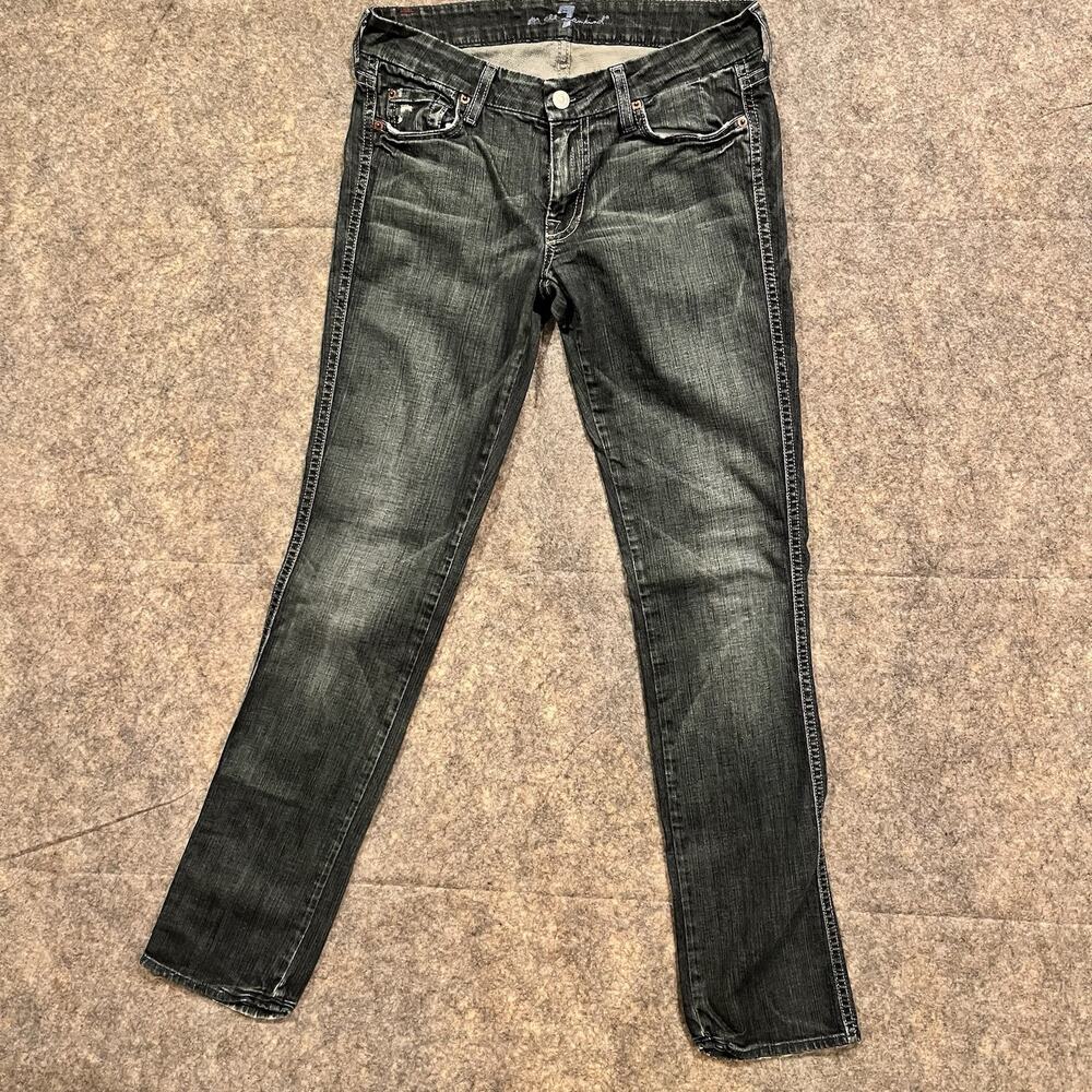 7 FOR ALL MANKIND Woman’s Vtg “Kate” Blue Jeans Size 26 Made In‎ USA